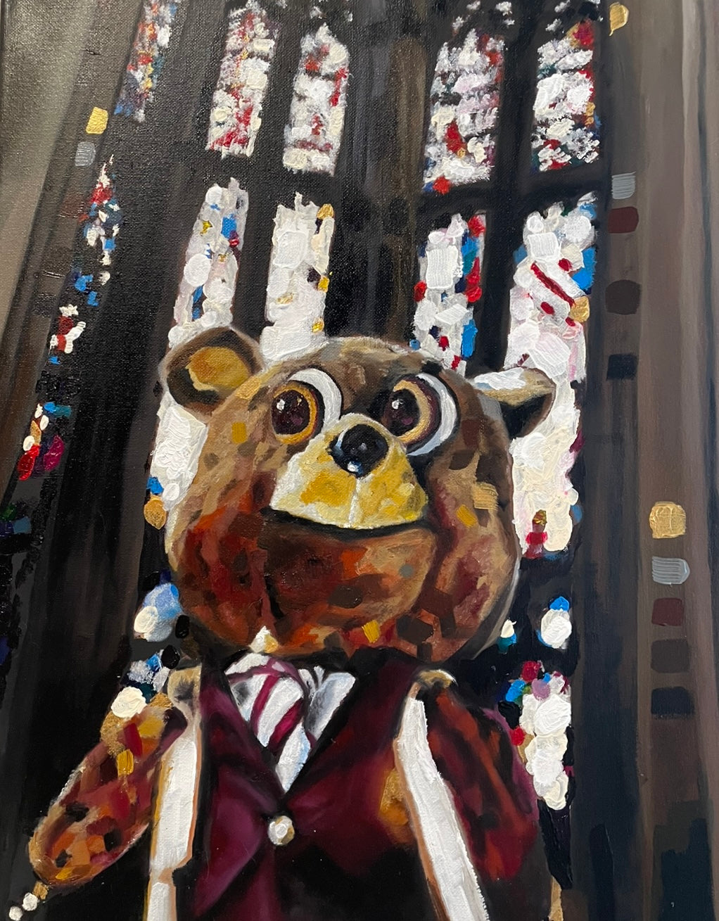 Kanye Bear Painting